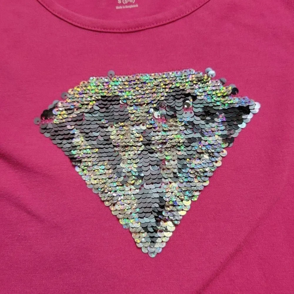 Gymboree flip sequin shirt S5/6